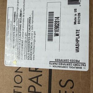 Washplate Replacement Part - White Label